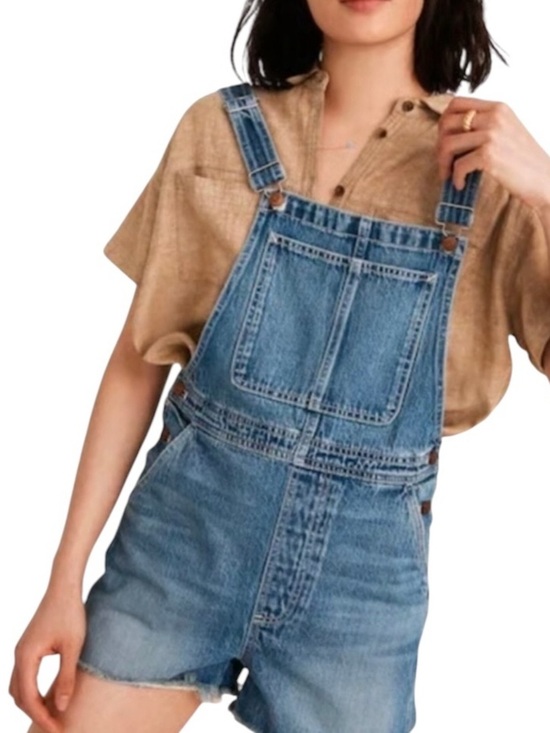Madewell Denim - Madewell Adirondack Denim Short Overalls XXS Blue Size Orig $118
